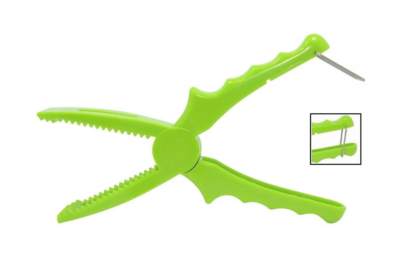 Captain 7503 Grip Plastik Balık Tutucu Klipsli 20cm yeşil