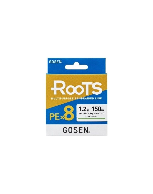 Gosen X8 Roots PE 8 Örgü Spin İp Misina 150mt A.Yeşil