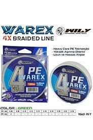 Wily Warex 4 Kat İp Misina 150 mt Yeşil