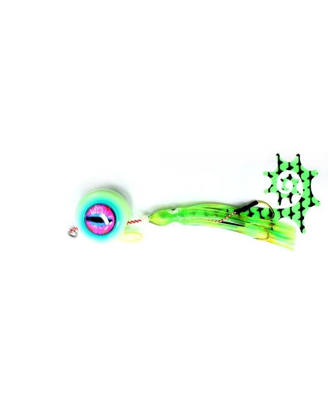 Captain 3644 Cornea UV 3D Eye 100gr Tai Rubber Slider Jig