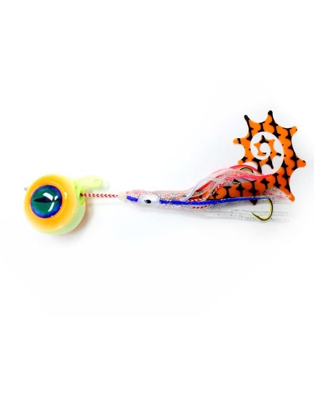 Captain 3644 Cornea UV 3D Eye 100gr Tai Rubber Slider Jig
