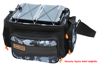 Fujin Black Camo Helper Bag - Balıkçı Çantası