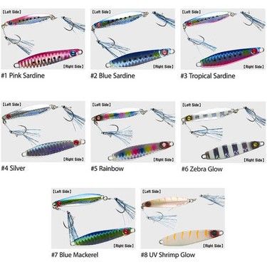 Hayabusa EX976 Jack Eye Shot Slow Slim Jig Yemi 10GR no:7 blue mackerel