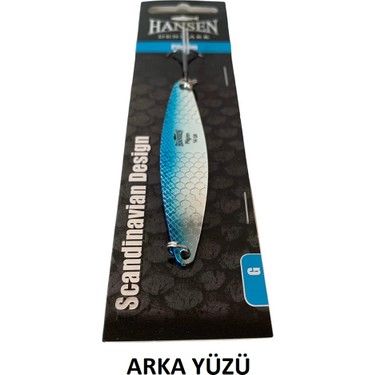 Hansen Pilgrim 7.8cm 14 gr. Lüfer Kaşık - Silver/Blue