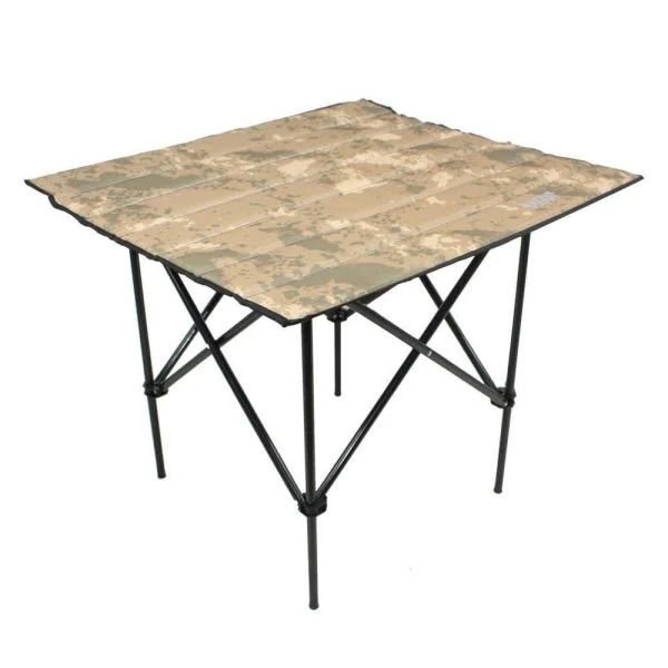 GRAY WOLF Ahşap Katlanır Kamp Masası Kılıflı (Çöl Desen)