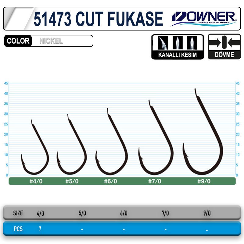 OWNER 51473 CUT FUKASE  4/0