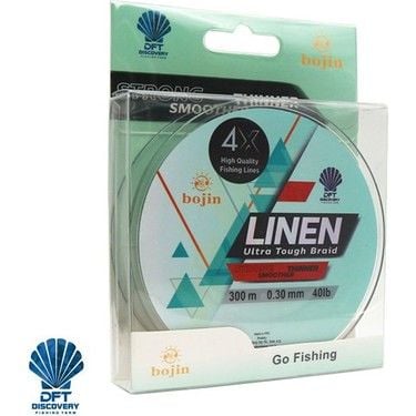 Dft Bojin 4x Linen Ip Misina 0.22mm 300 M Yeşil