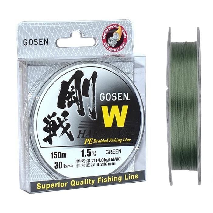 Gosen W Hard Type Örgü Spin İp Misina 150mt Yeşil