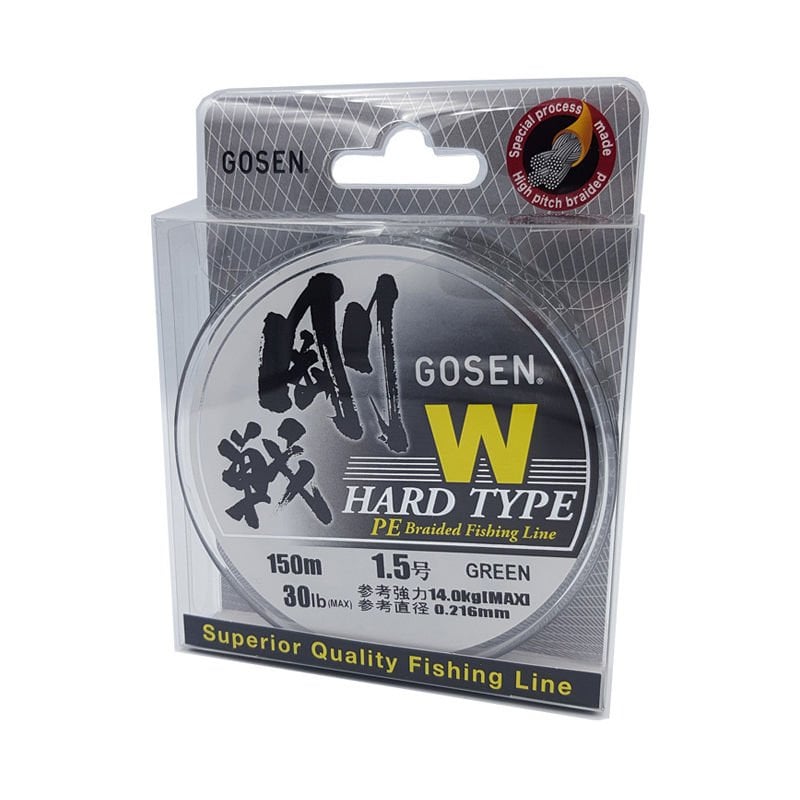 Gosen W Hard Type Örgü Spin İp Misina 150mt Yeşil