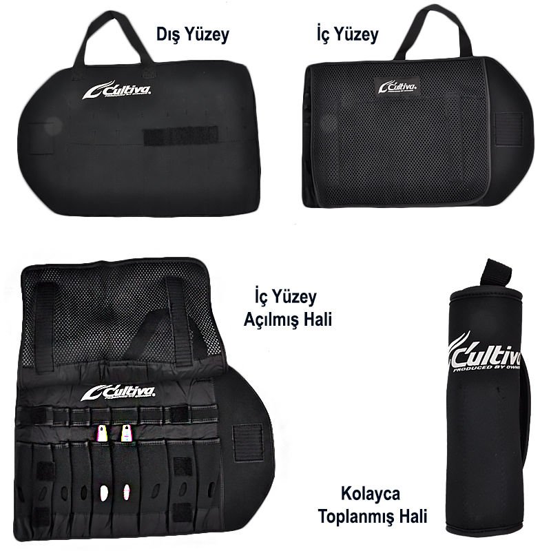 Cultiva 9880 Neoprene Jig Mat SİYAH L Boy