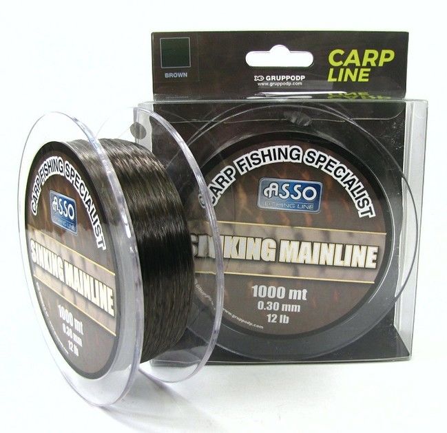 Asso Mainline Master Carp FC COATED 1.000mt Carp Line Dark Brown