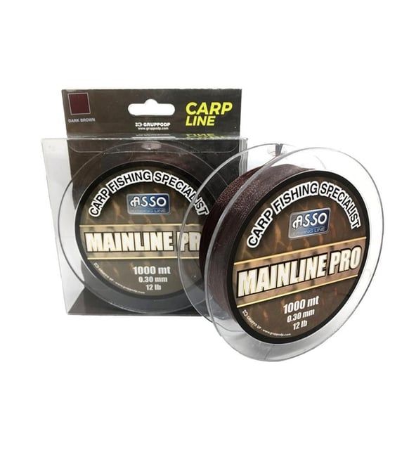Asso Mainline Master Carp FC COATED 1.000mt Carp Line Dark Brown