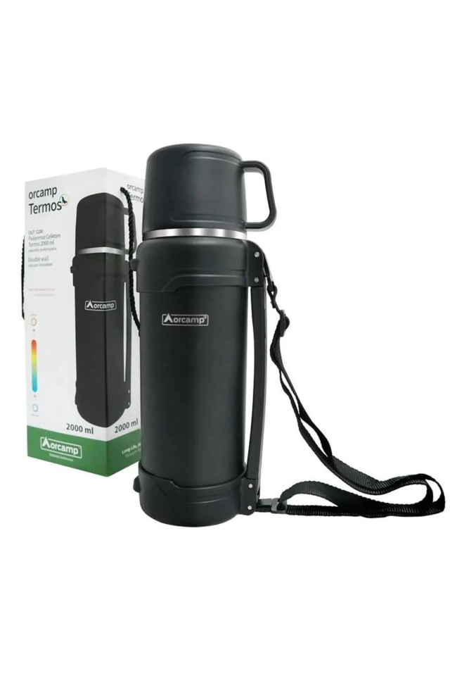 Orcamp Çift Yalıtım Çelik Termos 2 LT